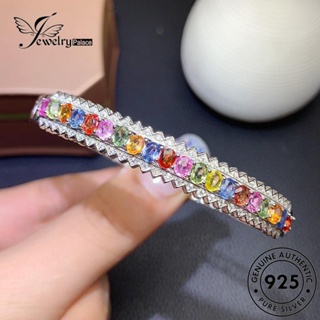 Jewelrypalace สร้อยข้อมือเงิน 925 ประดับคริสตัล หลากสี สําหรับผู้หญิง B520