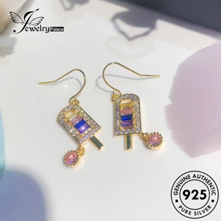 Jewelrypalace ต่างหูตะขอ เงิน 925 รูปไอศกรีมโมอิส ประดับเพชร สําหรับผู้หญิง E1038