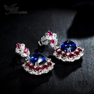 Jewelrypalace ต่างหูสตั๊ด เงิน 925 ทรงกลม ประดับไพลิน สําหรับผู้หญิง E1294