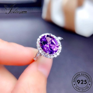 Jewelrypalace แหวนเงิน 925 ทรงวงรี เรียบง่าย สีทอง สําหรับผู้หญิง R2300