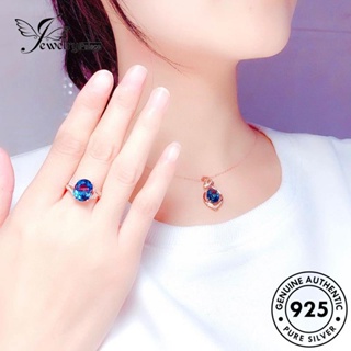 Jewelrypalace ชุดสร้อยคอ เงิน 925 S119 เรียบง่าย สําหรับผู้หญิง