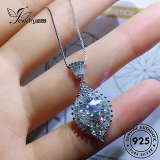 Jewelrypalace ชุดสร้อยคอเงิน 925 ประดับเพชรโมอิส แฟชั่น สําหรับผู้หญิง S183