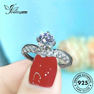 Jewelrypalace Moissanite แหวนเงิน 925 ประดับเพชร สีทอง สวยหรู สําหรับผู้หญิง R1166