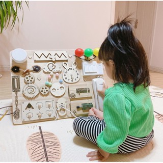 ของเล่นบอร์ด Montessori Busy Board DIY เสริมการเรียนรู้เด็ก