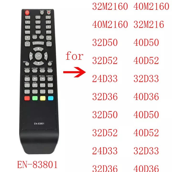 สําหรับ Hisense TV control EN-83801 LCD LED TV HDTV รีโมทคอนโทรล32M2160,40M2160,32D50,40D50,32D52,40