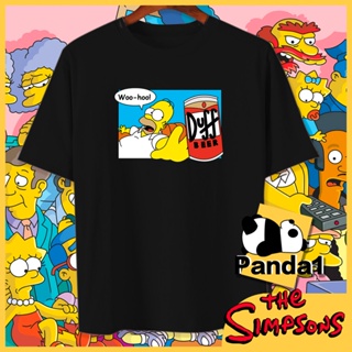 เสื้อยืด cotton The Simpsons Shirt Homer J. Simpson TShirt Cotton Unisex Asian Size_02