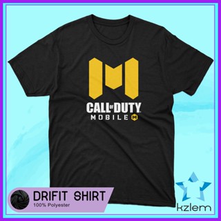 Dri fit Gamer tshirt  - Call of duty mobile logo black unisex shirt tees printed graphic tee_02