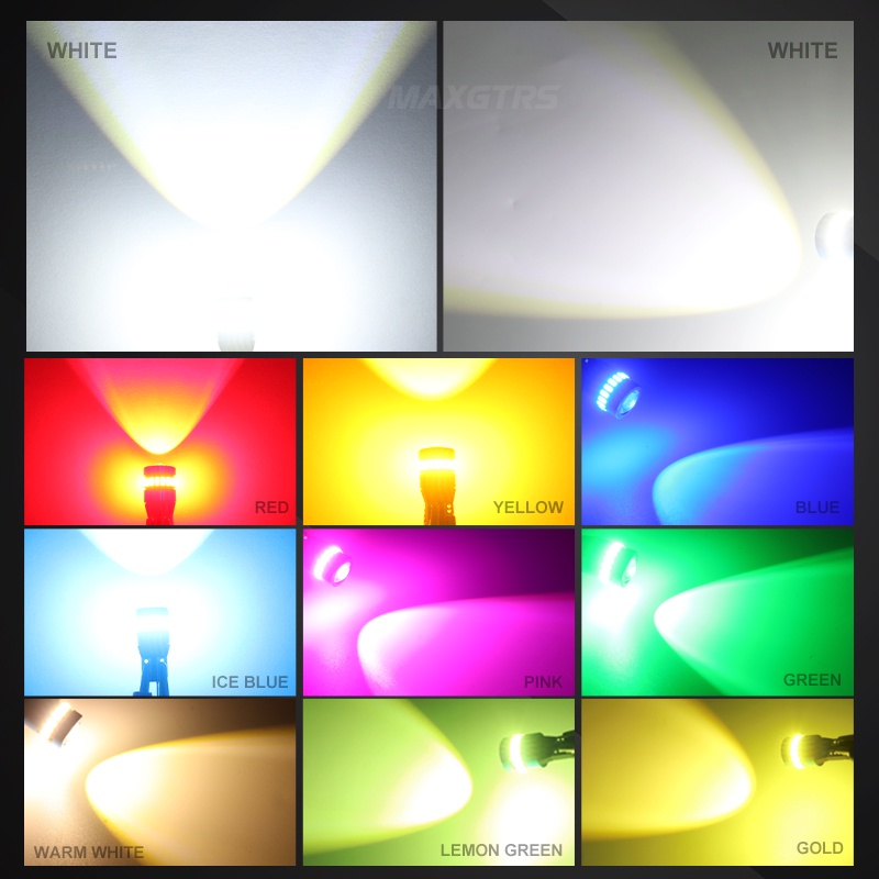 Maxgtrs หลอดไฟแคนบัส LED W5W T10 สําหรับรถยนต์ BMW Audi Mercedes 2 ชิ้น - รูปที่ 7