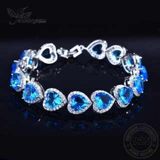 Jewelrypalace สร้อยข้อมือเงิน 925 จี้รูปหัวใจ หรูหรา สําหรับผู้หญิง B535