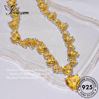 Jewelrypalace สร้อยคอเงิน 925 จี้รูปซิตริน เครื่องประดับสตรี N1135