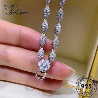 Jewelrypalace สร้อยคอเงิน 925 ประดับเพชรโมอิส แฟชั่น สําหรับผู้หญิง N1560