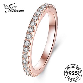 Jewelrypalace แหวนเงิน 925 ประดับเพชร ทรงกลม สีทอง สําหรับคู่รัก R668