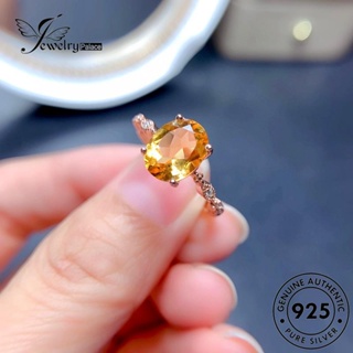 Jewelrypalace แหวนเงิน 925 ทรงวงรี คลาสสิก สีทอง สําหรับผู้หญิง R1864