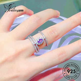 Jewelrypalace แหวนเงิน 925 ประดับอเมทิสต์ คลาสสิก สําหรับผู้หญิง R2343