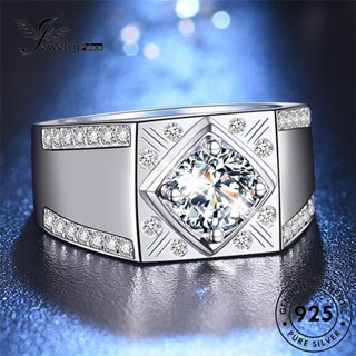 Jewelrypalace แหวนเงิน 925 ประดับเพชร สําหรับผู้ชาย R370