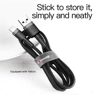 Baseus สายชาร์จ USB to iP สำหรับ iP สายชาร์จเร็ว 2.4A รองรับ iP 7 8 X XS 11 12 Pro Max