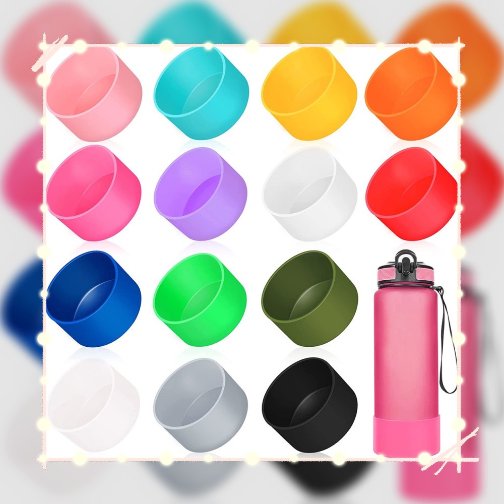 ซิลิโคนป้องกัน Boot Sleeve สําหรับ 12 & 24 ออนซ์ Hydro Flask Hydroflask Aquaflask Tyeso Tumbler Klee