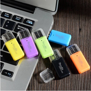 เครื่องอ่านการ์ดหน่วยความจํา Lenovo 5Gbps USB 3.0 เครื่องอ่านการ์ดหน่วยความจํา SD TF 2 in 1 อะแดปเตอร์เครื่องอ่านการ์ดความเร็วสูงรองรับ 2TB
