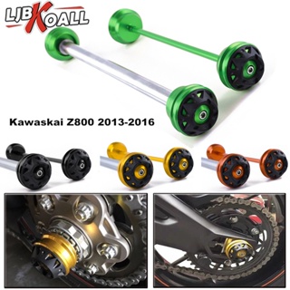 Ljbkoall ตัวกันล้มล้อหลัง อะลูมิเนียม อุปกรณ์เสริม สําหรับรถจักรยานยนต์ Kawasaki Z800 2013 2014 2015 2016