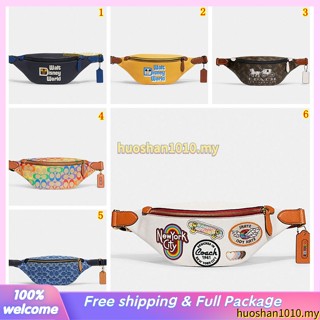 COACH C8509 CA304 CA075 C8421 CA062 กระเป๋าสะพายผู้หญิง/กระเป๋าคาดเอว/หนังวัว/ซิปปิด/กระเป๋ากีฬากลางแจ้ง
