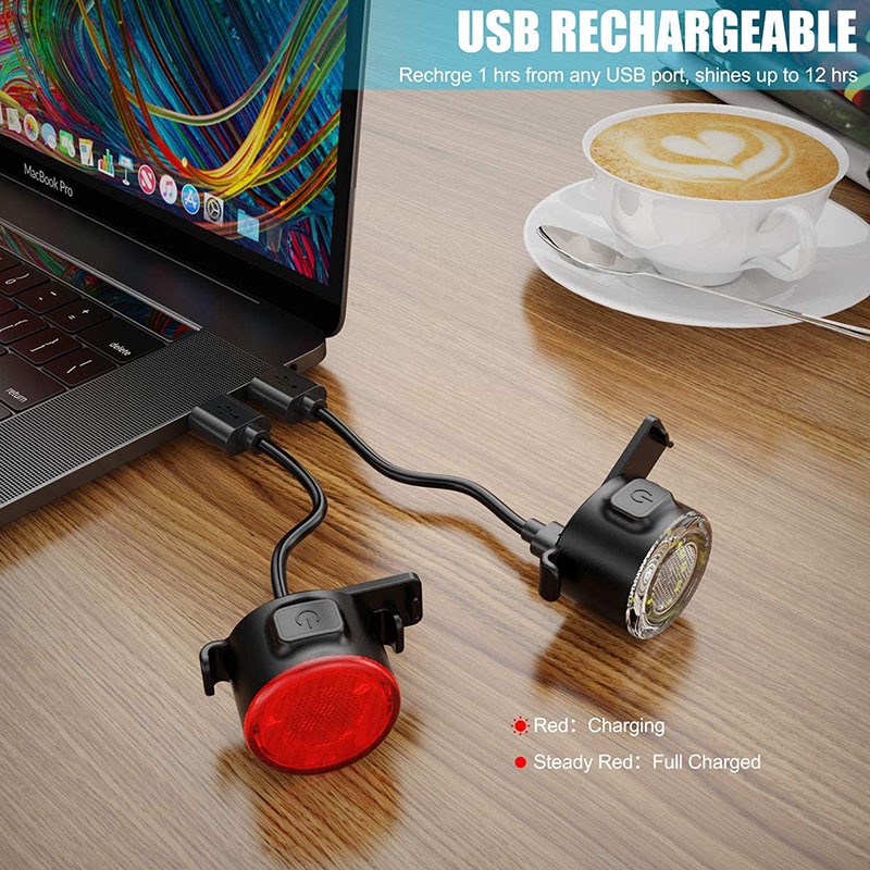 Bucklos โคมไฟ LED 6 โหมด ชาร์จ USB กันน้ํา อุปกรณ์เสริม สําหรับติดรถจักรยาน - รูปที่ 5