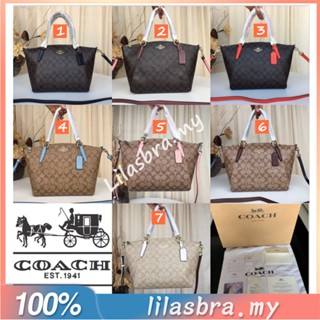 Coach F28989 28989 Tote กระเป๋าสะพายผู้หญิง กระเป๋าถือ พีวีซี+หนัง มีสายสะพายยาว พกพาสะดวก