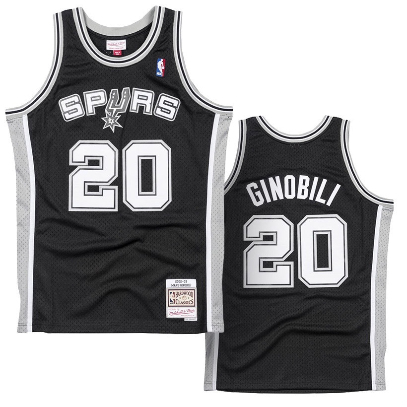 No,1 Manu Ginobili 20 San Antonio Spurs 2002-03 Mitchell & Ness Jersey 20
