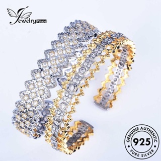 Jewelrypalace สร้อยข้อมือ เงิน 925 ประดับเพชร ลูกไม้ สีทอง สําหรับผู้หญิง B561