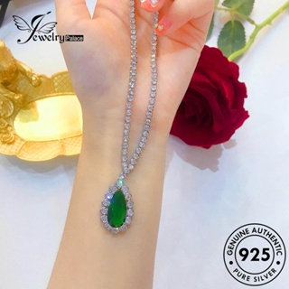 Jewelrypalace สร้อยคอเงิน 925 จี้มรกต เครื่องประดับแฟชั่นสตรี N1558