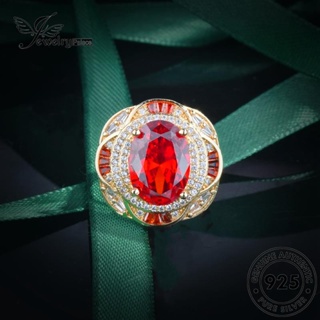 Jewelrypalace สร้อยคอเงิน 925 จี้ทับทิม ลายดอกไม้ เครื่องประดับสตรี S484