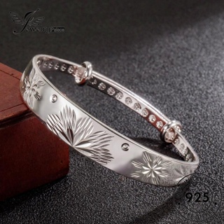 Jewelrypalace สร้อยข้อมือเงิน 925 ลายดอกไม้ สําหรับผู้หญิง B247