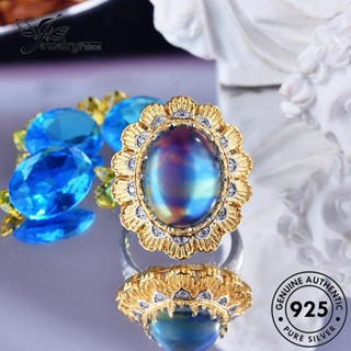 Jewelrypalace แหวนเงิน 925 ประดับมูนสโตน สไตล์ฝรั่งเศส สําหรับผู้หญิง R2600