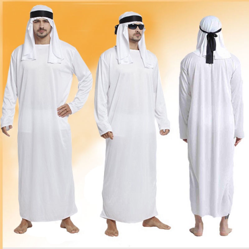 เครื ่ องแต ่ งกายฮาโลวีน cos Prince Saudi Arabian Robe 617