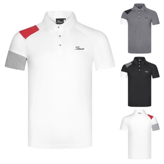 Titleist เสื้อโปโลแขนสั้น ระบายอากาศ แบบแห้งเร็ว เหมาะกับฤดูร้อน สําหรับผู้ชาย