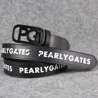 Pearlygates สไตล์ใหม่ ผู้ชาย ผู้หญิง แฟชั่น กีฬา เข็มขัดหนัง ลําลอง กอล์ฟ