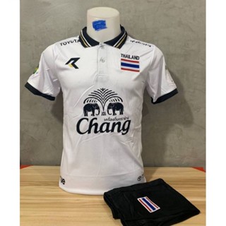 [พร้อมส่ง] เสื้อโปโลแขนสั้น ลายทีมชาติไทย Chang Jersey ขนาด 100 ซม.-160 ซม. ไซซ์ XS-3XL แฟชั่นฤดูร้อน สําหรับเด็ก และผู้ใหญ่