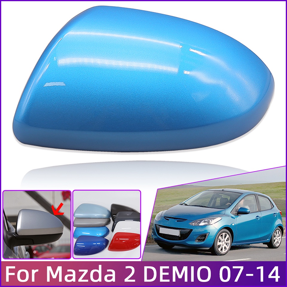 ฝาครอบกระจกมองหลังรถยนต์ สําหรับ Mazda 2 Demio 2007 2008 2009 2010 2011 2012 2013