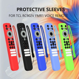 เคสรีโมตคอนโทรล ซิลิโคน พร้อมเชือกเส้นเล็ก กันลื่น สําหรับ TCL RC902V FMR1