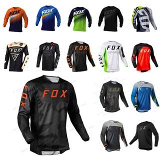 เสื้อยืด พิมพ์ลายสุนัขจิ้งจอก Hpit Fox Enduro สําหรับขี่จักรยานเสือภูเขาวิบาก BMX