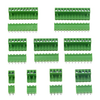 10 ชิ้น /ล็อต 5.08 มม ขว้างขั้วต่อเทอร์มินัลบล็อกแบบเสียบได้ PCB 2/3/4/5/6/7/8/9 / 10P มุมขวา KF2EDGKสากล Sc