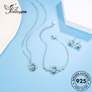 Jewelrypalace สร้อยคอเงิน 925 จี้รูปปลาวาฬ ประดับเพชรโมอิส หรูหรา สําหรับผู้หญิง S24