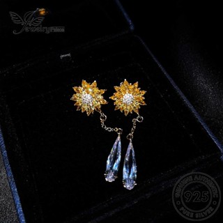 Jewelrypalace ต่างหูเงิน 925 รูปดอกทานตะวัน สีทอง สําหรับผู้หญิง E1118