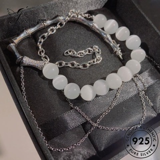 Jewelrypalace สร้อยคอเงิน 925 จี้รูปตาแมว ประดับมูนสโตน แฟชั่น สําหรับผู้หญิง N1203