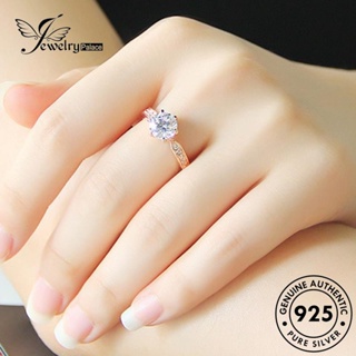 Jewelrypalace แหวนเงิน 925 ประดับเพชรโมอิส สไตล์คลาสสิก สําหรับผู้หญิง R1671