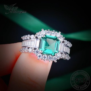 Jewelrypalace แหวนเงินแท้ 925 ทรงสี่เหลี่ยม สําหรับผู้หญิง R2345