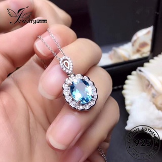 Jewelrypalace ชุดสร้อยคอเงิน 925 จี้รูปไข่ สร้างสรรค์ สําหรับผู้หญิง S120