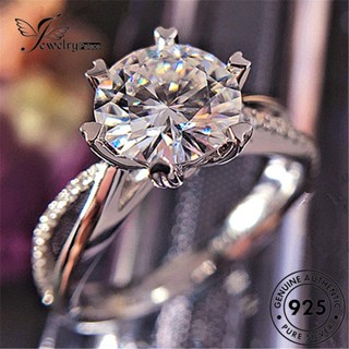 Jewelrypalace แหวนเพชร เงิน 925 รูปเกล็ดหิมะ สไตล์คลาสสิก สําหรับผู้หญิง R606