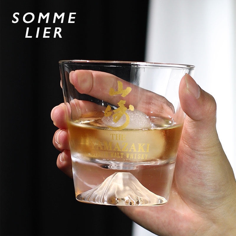 [แก้วญี่ปุ่น] คําสั่งโรคระบาดญี่ปุ่น YAMAZAKI Mount Fuji Glass กล่องดั้งเดิม YAMAZAKI ส่งออกแก้ววิสก