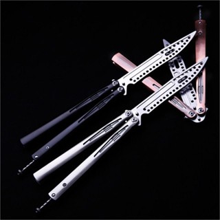 Light speed particles Balisong สึนามิ ของเล่นแฟนซี มีดผีเสื้อ มีดบาลิซอง มีดควง มีดซ้อม สำหรับซ้อมควง ทําจากสแตนเลส