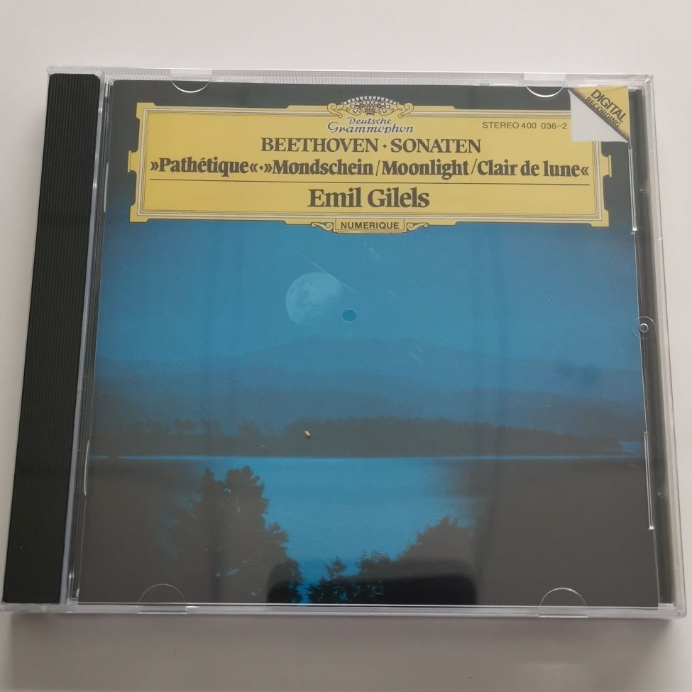【CD】 Beethoven SONATEN Pathétique Moonlight Clair de lune Emil Gilels ซีดีใหม่ยังไม่ได้เปิด